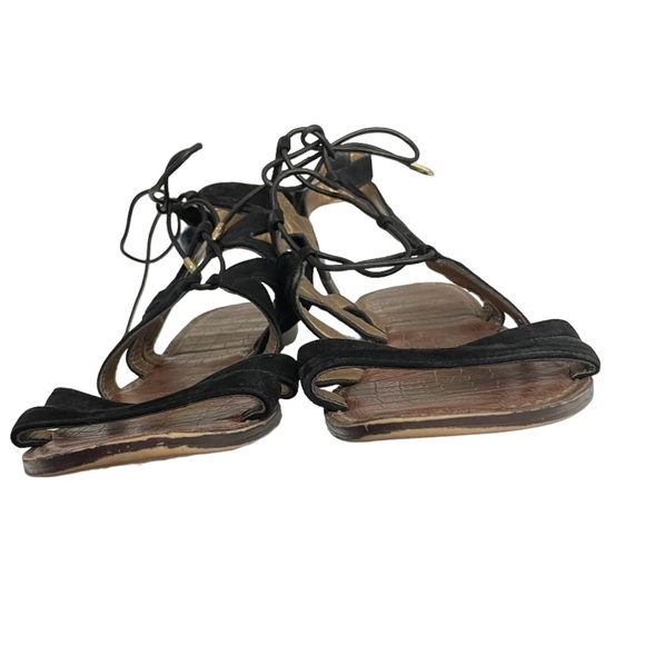 Sam Edelman Gladiator Black Suede Sandals EUC Size 11 - Picture 5 of 13